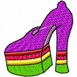 Shoes Embroidery Design 1